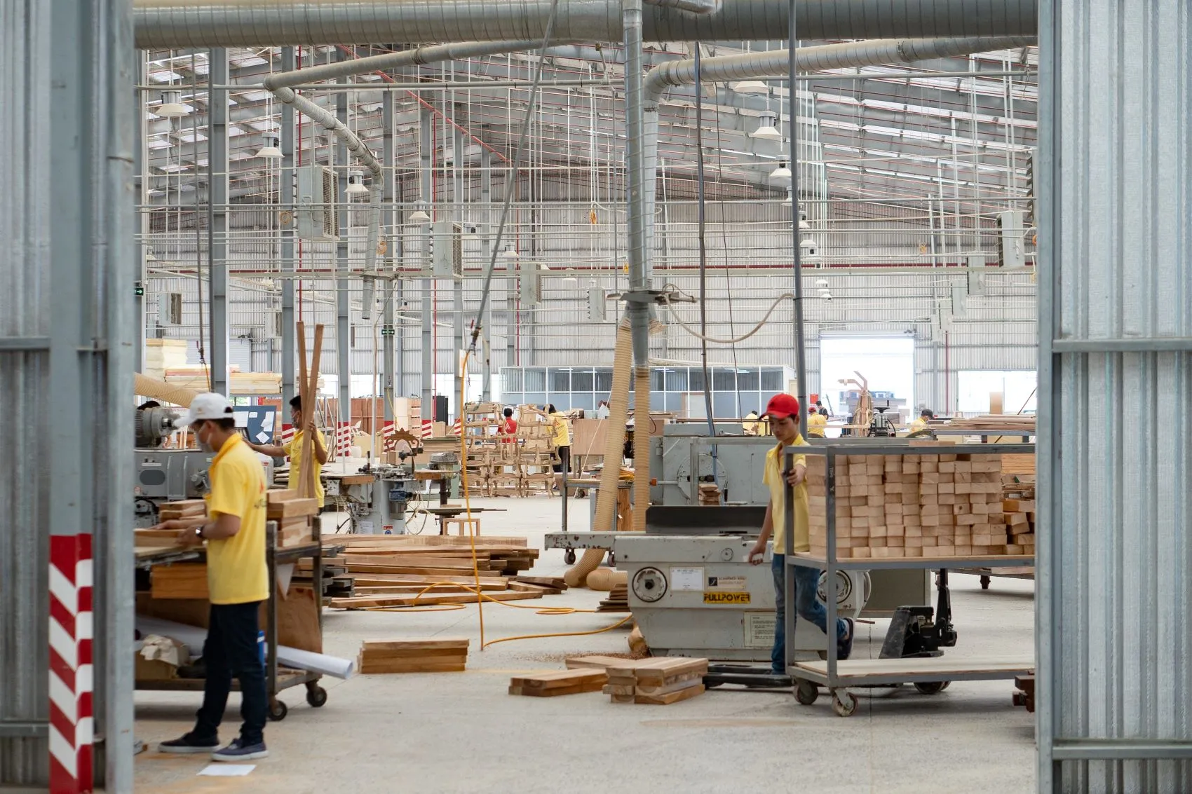 Wood manufacturing workshop